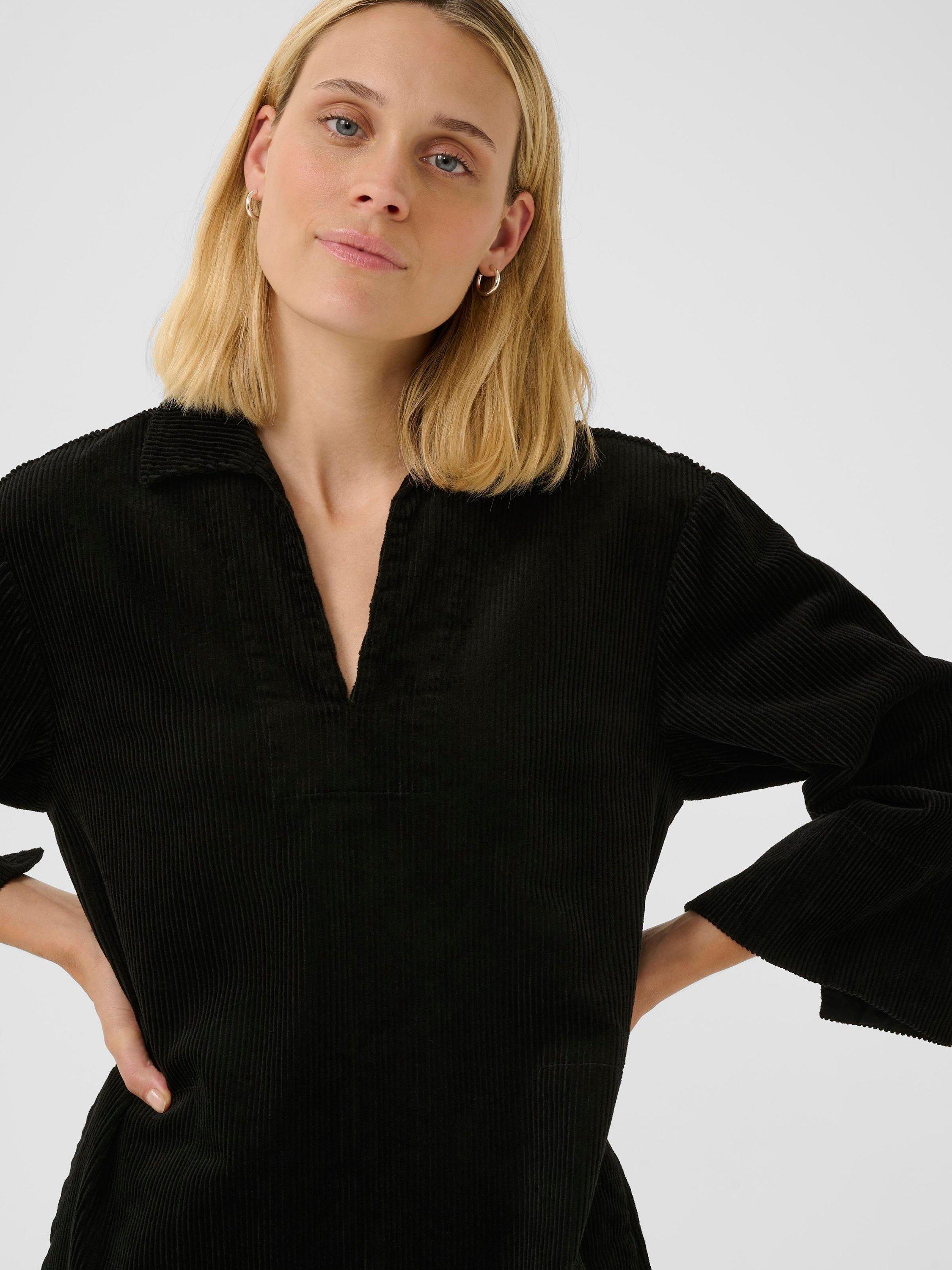 Product image 4 of 6, which shows Part Two Sharri V-Neck Dress, Black, 8