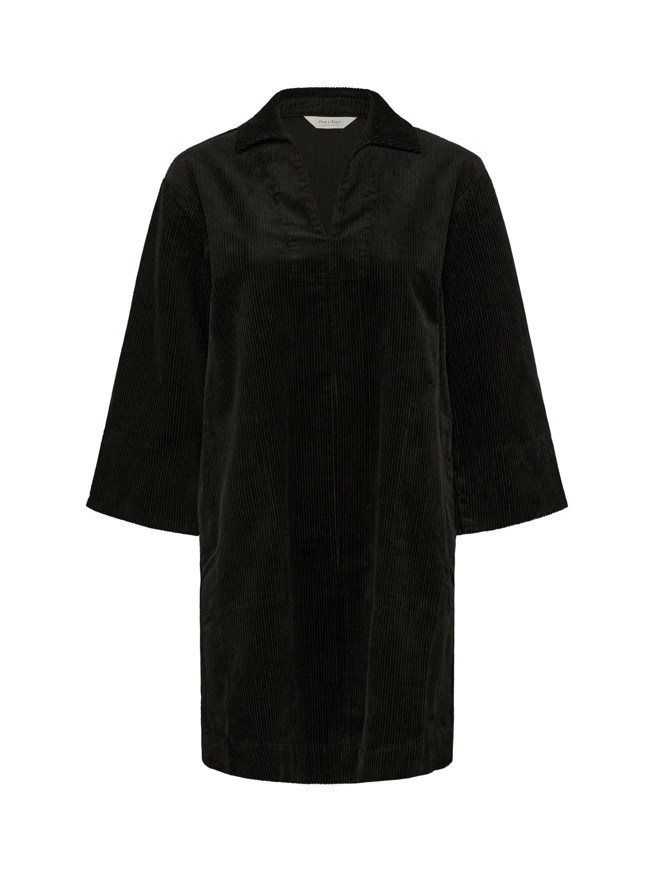 Product image 5 of 6, which shows Part Two Sharri V-Neck Dress, Black, 8