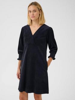 Part Two Shaulii Wrap Neck Dress, Dark Navy, Dark Navy