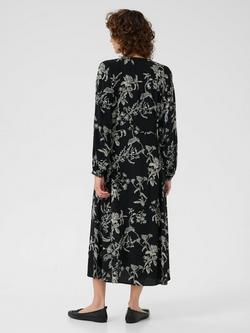 Part Two Sicilia Floral Midi Dress, Black - view 2, Black
