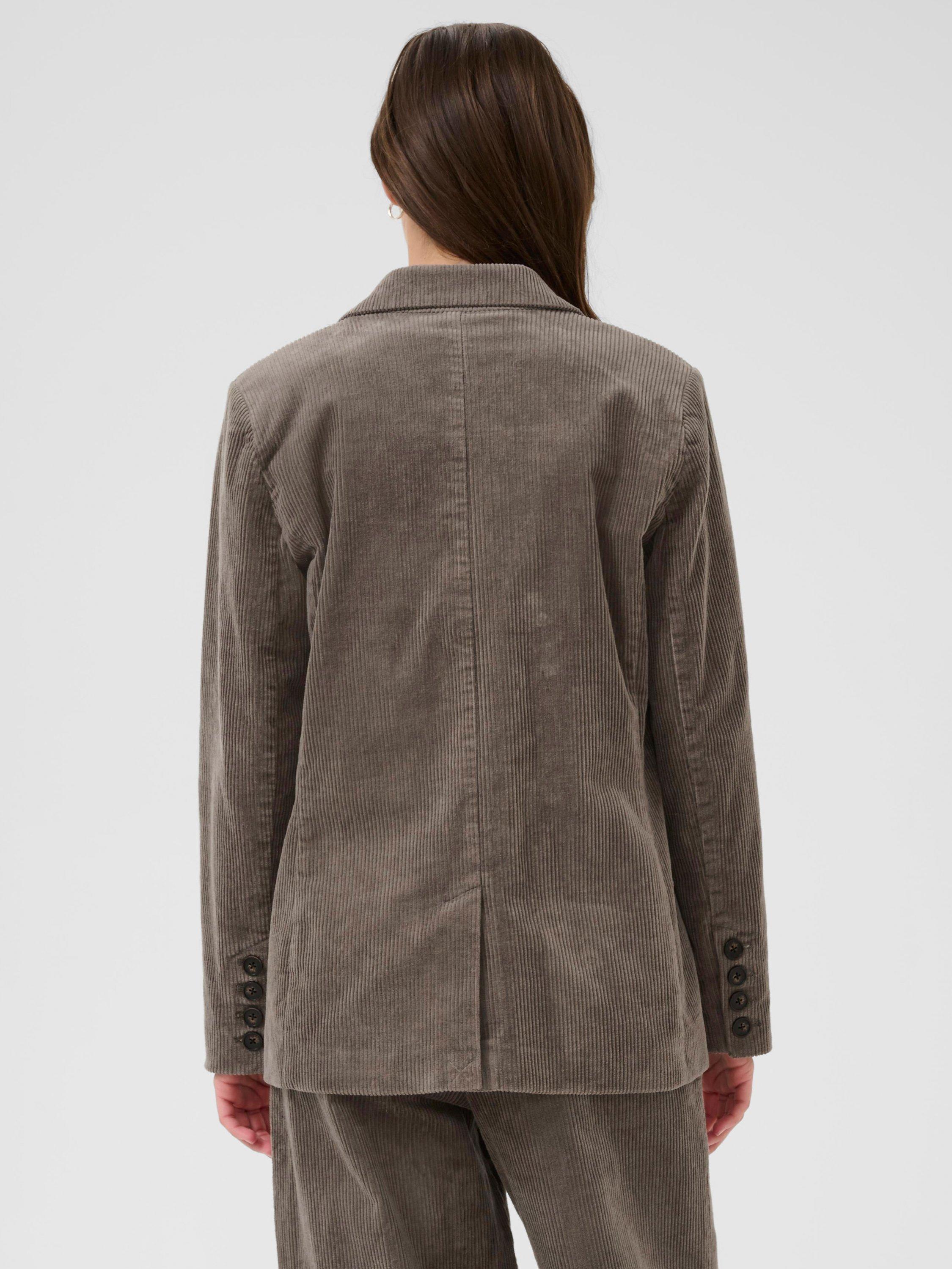 Product image 2 of 6, which shows Part Two Leni Corduroy Blazer, Falcon, 8