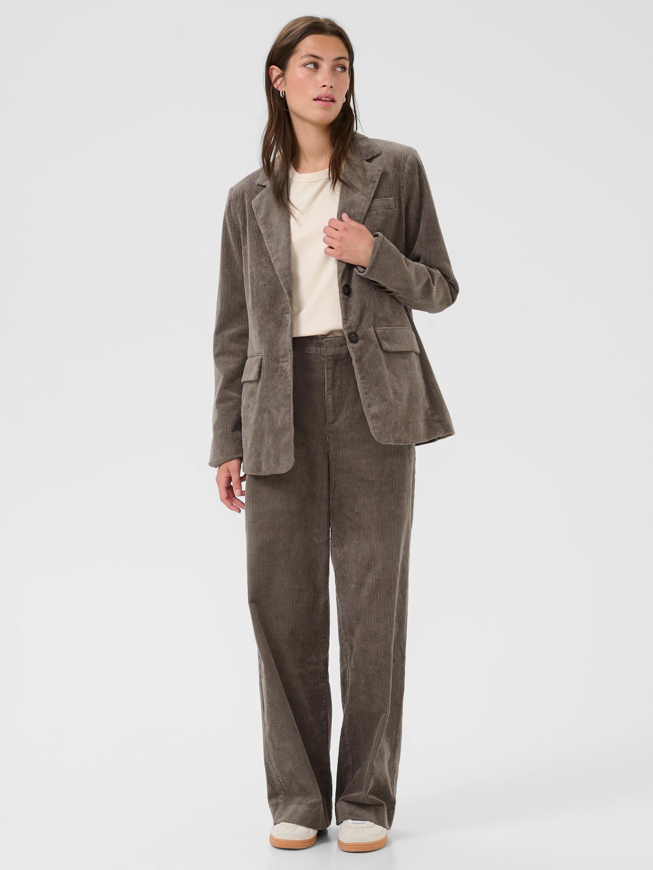 Product image 3 of 6, which shows Part Two Leni Corduroy Blazer, Falcon, 8