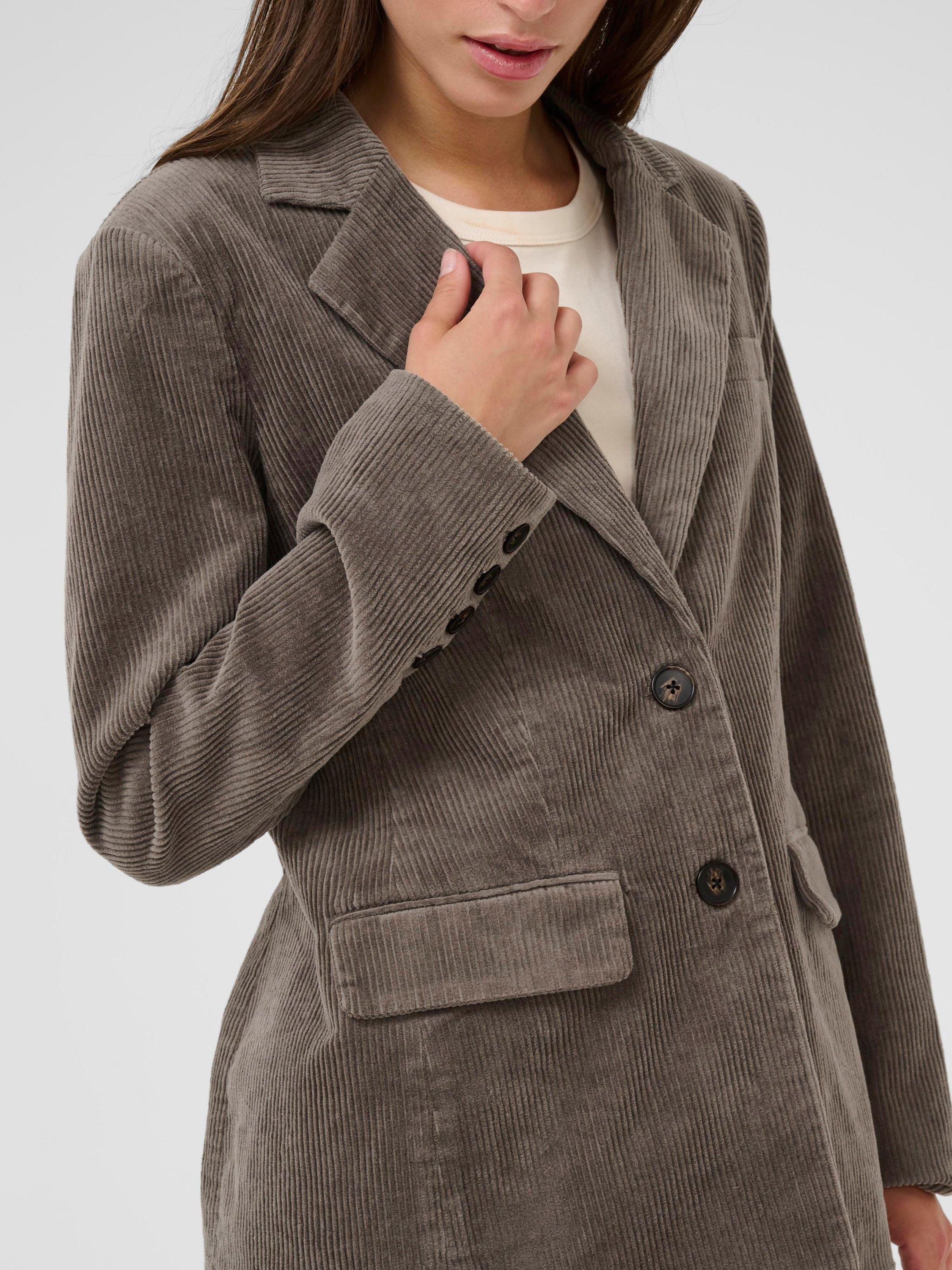 Product image 4 of 6, which shows Part Two Leni Corduroy Blazer, Falcon, 8