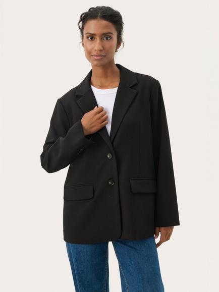 Part Two Nara Single Breasted Blazer, Black, Black