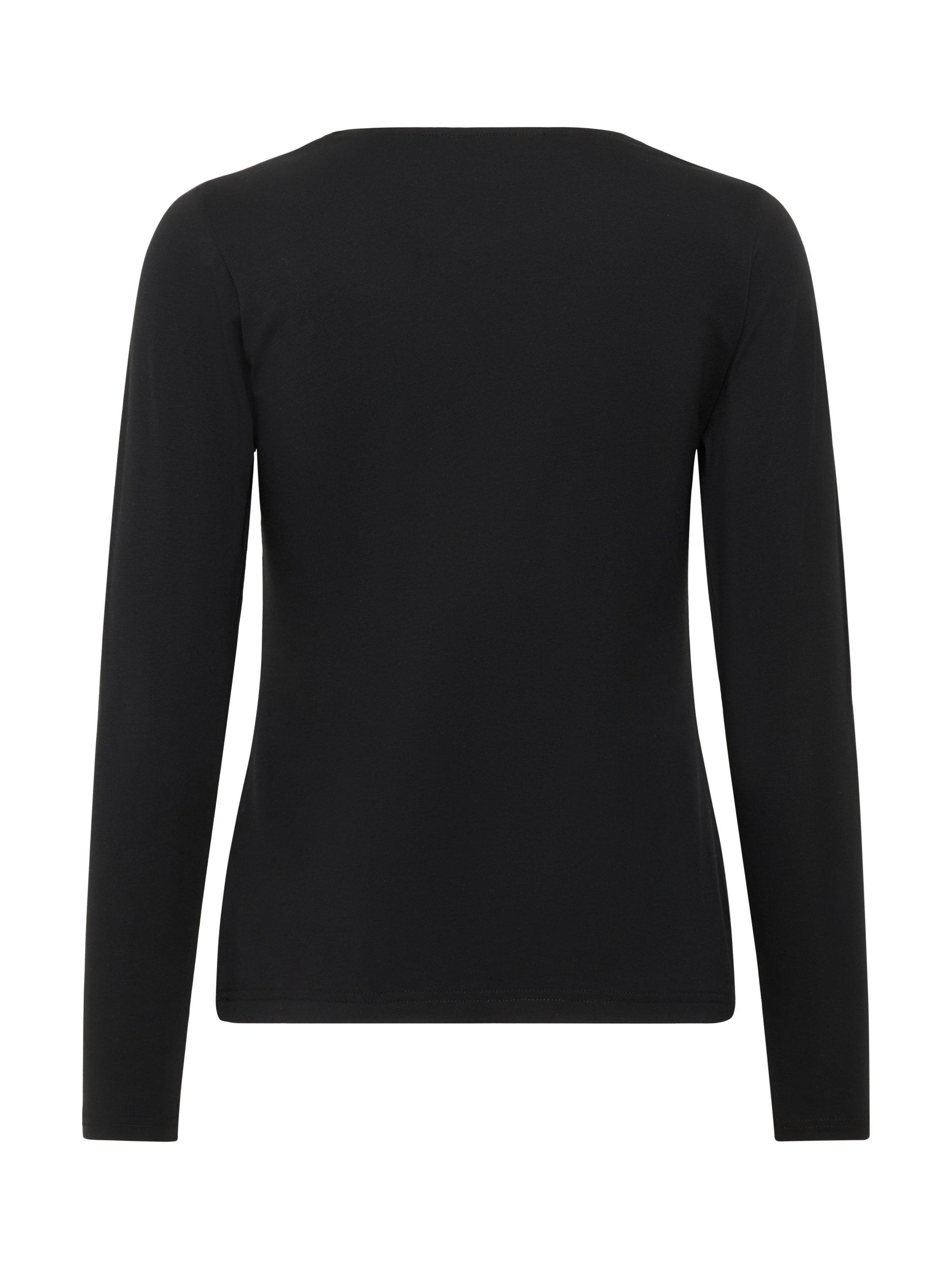 Product image 6 of 6, which shows Part Two Nemajas Crew Neck Long Sleeve Top, Black, XS