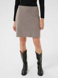 Part Two Corinne Check Mini Skirt, Brown