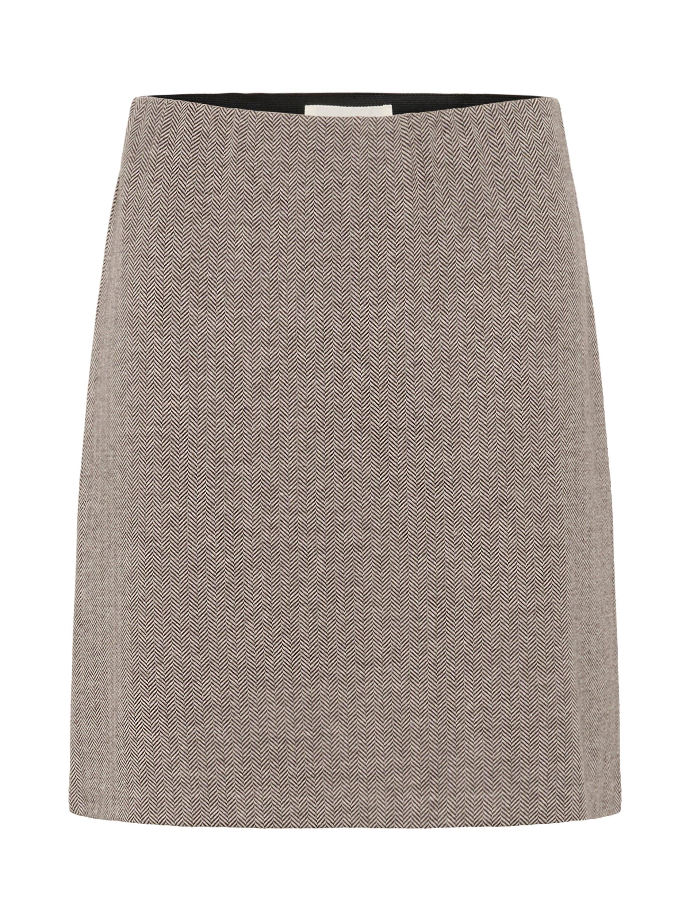 Product image 5 of 6, which shows Part Two Corinne Check Mini Skirt, Brown, XS