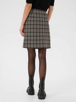 Part Two Corinne Check Mini Skirt, Dark Navy Check - view 2, Dark Navy Check