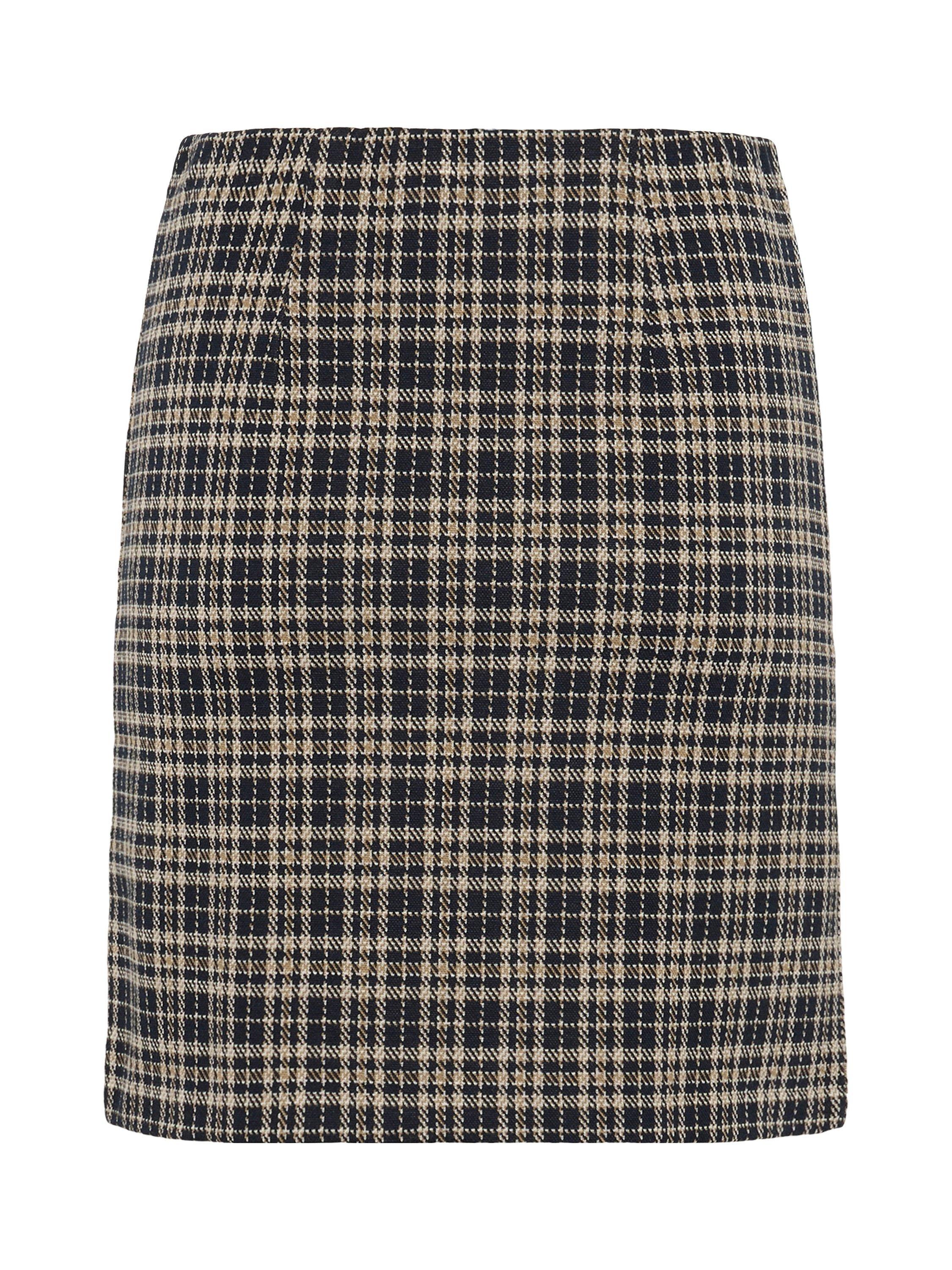 Product image 6 of 6, which shows Part Two Corinne Check Mini Skirt, Dark Navy Check, XS