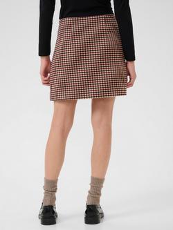 Part Two Julissa Check Mini Skirt - view 2, Tawny Ganache