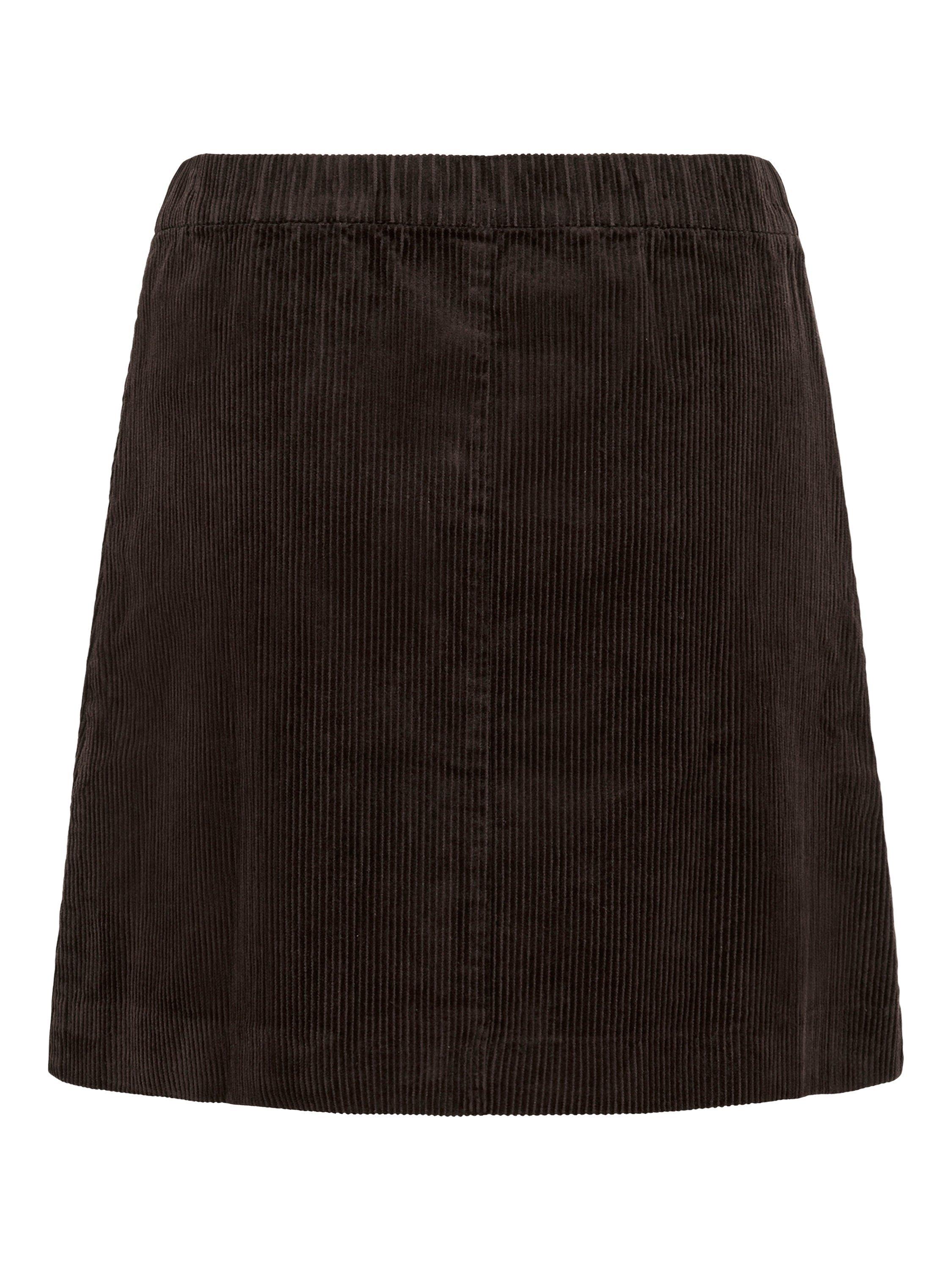 Product image 6 of 6, which shows Part Two Lings Corduroy Mini Skirt, Ganache, 8
