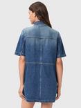 AllSaints Rock Denim Shirt Dress, Blue Indigo