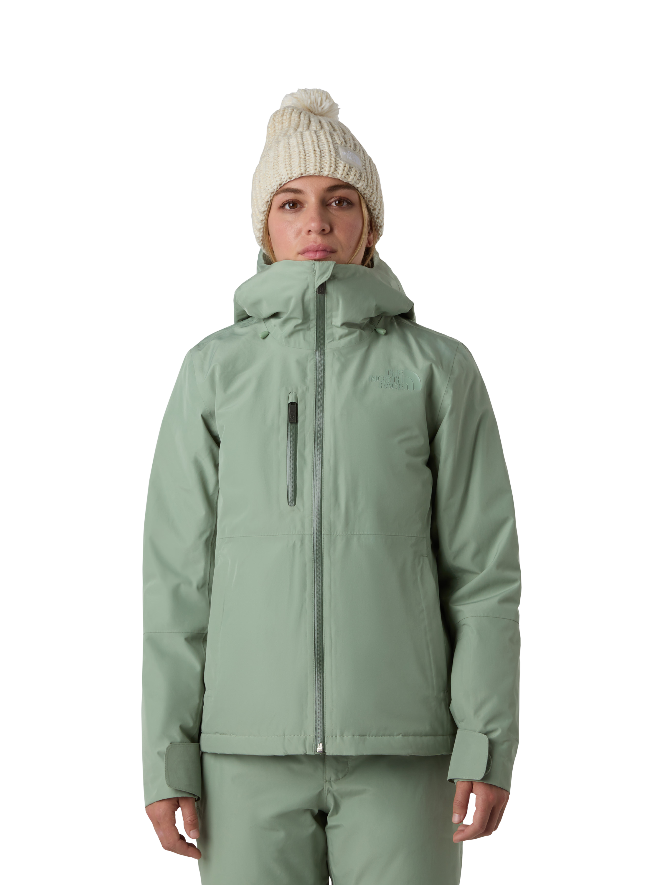 Product image 1 of 6, which shows The North Face Descendit Waterproof Ski Jacket, Slate Moss, S