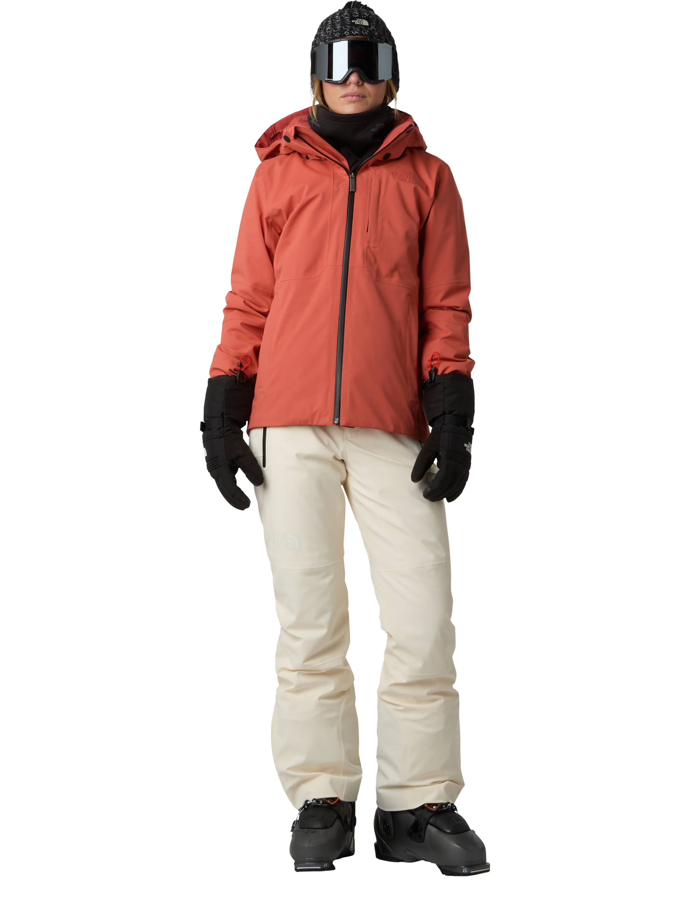 Product image 6 of 6, which shows The North Face Lenado Slim Fit Waterproof Ski Jacket, Mars Dust, S