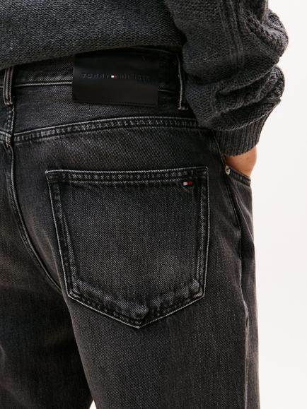 Tommy Hilfiger Harlem Cotton Regular Tapered Denim Jeans - view 2, Marcus Grey