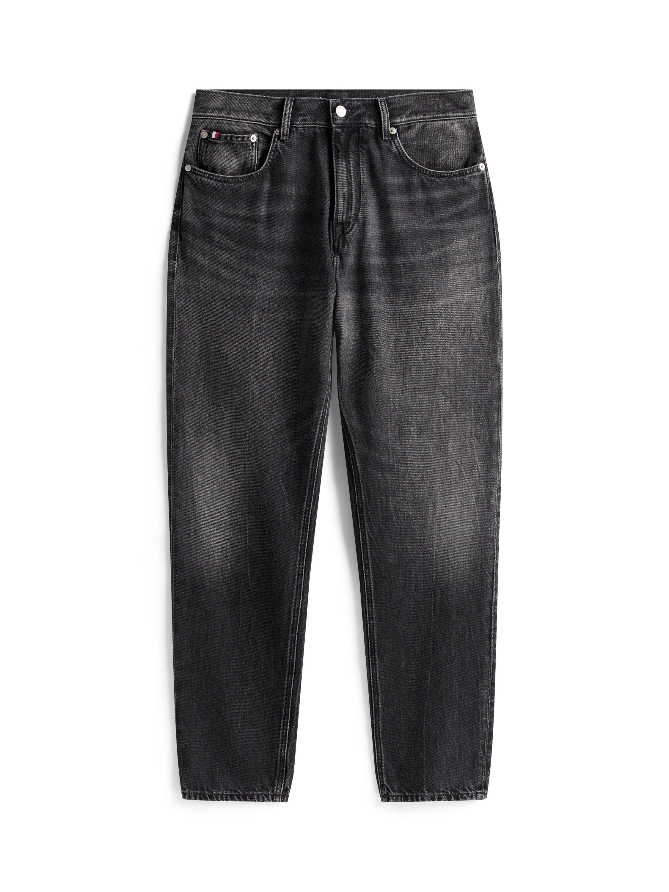 Product image 3 of 5, which shows Tommy Hilfiger Harlem Cotton Regular Tapered Denim Jeans, Marcus Grey, W30/L32