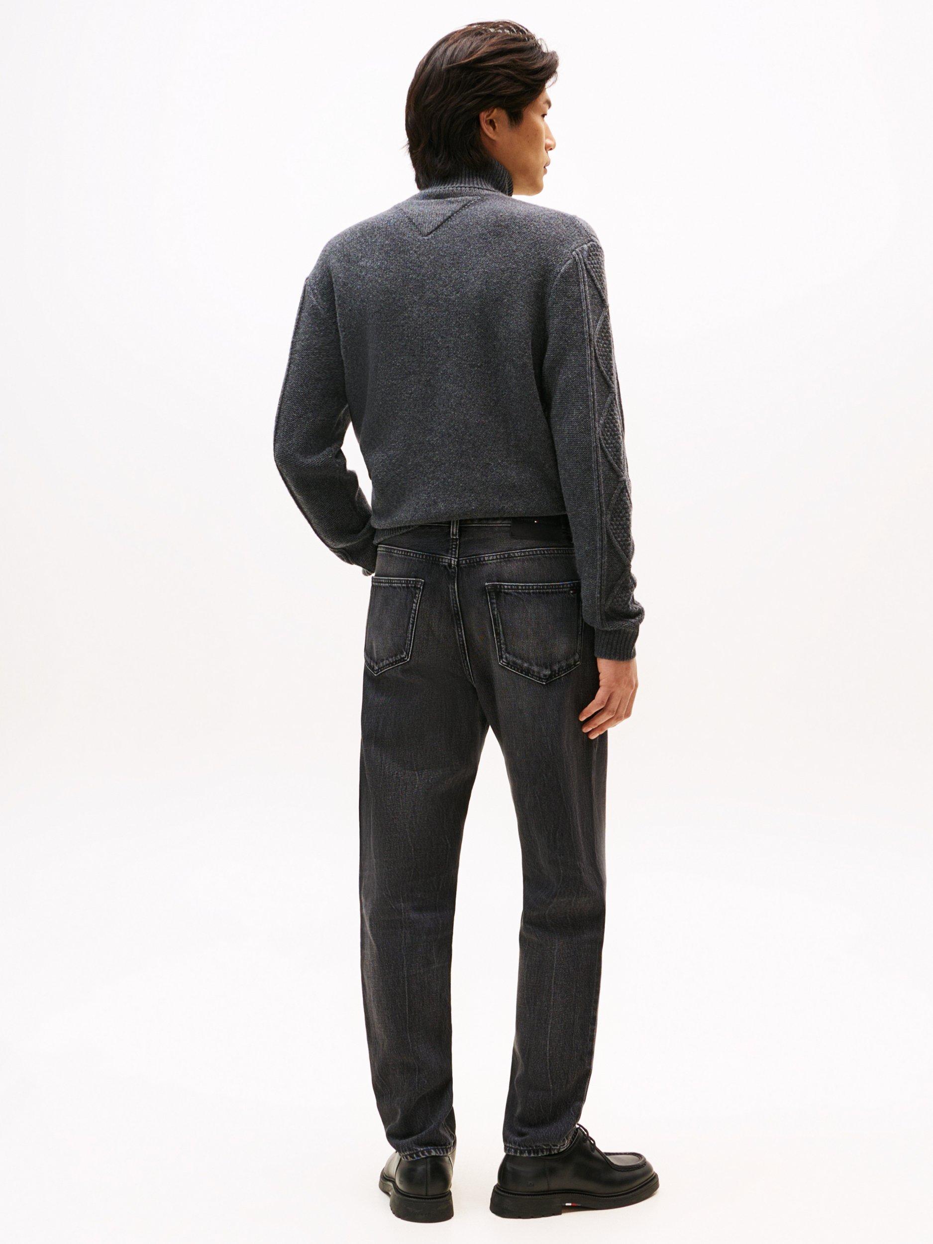 Product image 5 of 5, which shows Tommy Hilfiger Harlem Cotton Regular Tapered Denim Jeans, Marcus Grey, W30/L32