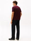 Tommy Hilfiger Cotton Short Sleeve Crew Neck T-Shirt, Deep Burgundy