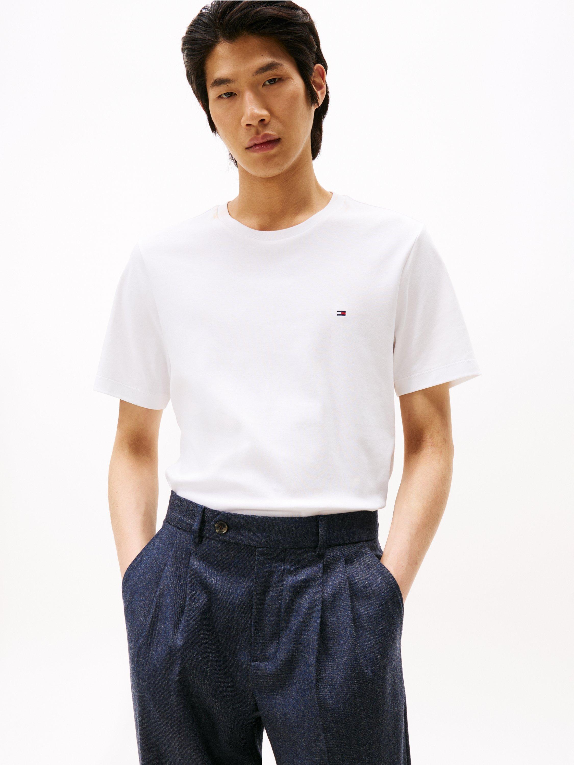 Product image 1 of 5, which shows Tommy Hilfiger Interlock Cotton T-Shirt, White, XXL
