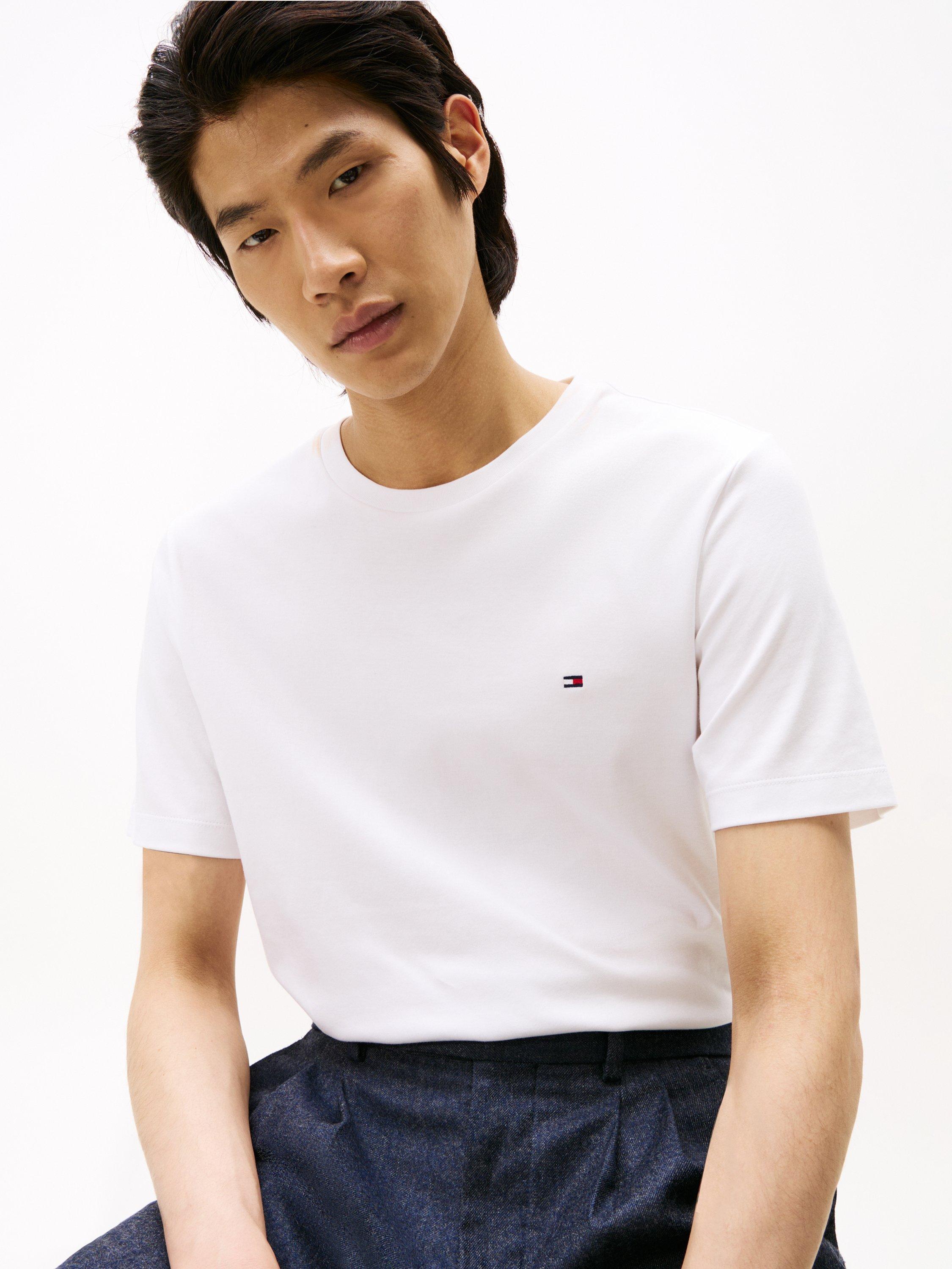 Product image 4 of 5, which shows Tommy Hilfiger Interlock Cotton T-Shirt, White, XXL