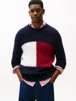 Tommy Hilfiger Wool Blend Crew Neck Jumper, Desert Sky