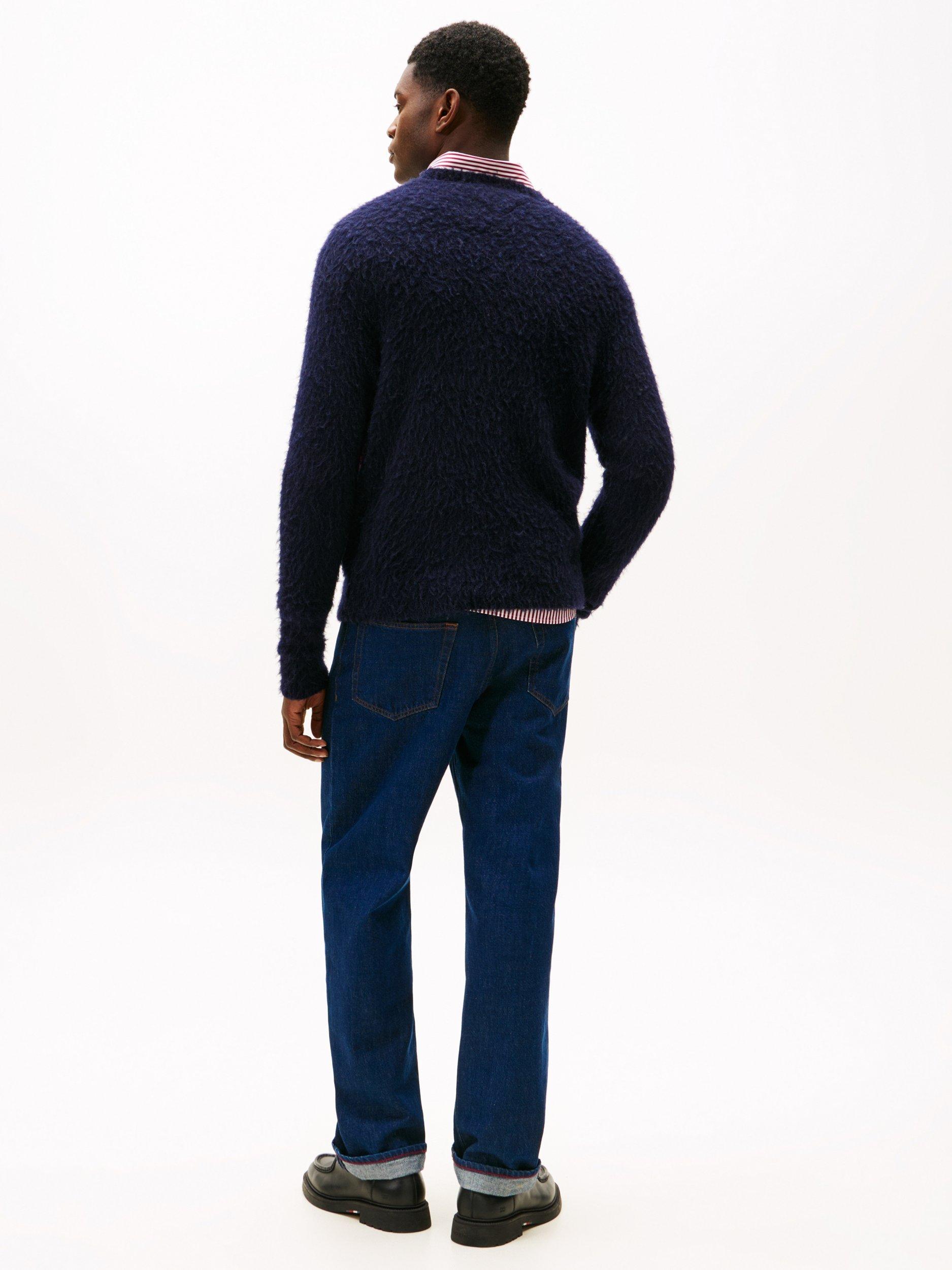 Product image 2 of 5, which shows Tommy Hilfiger Wool Blend Crew Neck Jumper, Desert Sky, XXL