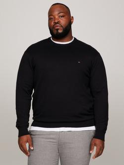 Tommy Hilfiger Plus Cashmere Blend Flag Embroidery Jumper, Black