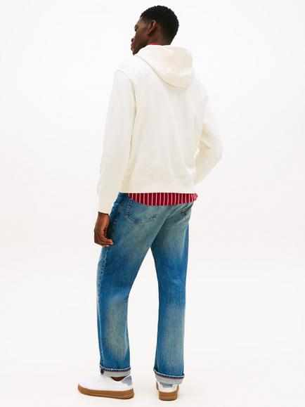 Tommy Hilfiger Herald Skyline Cotton Hoodie - view 2, Ivory Petal
