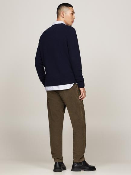 Tommy Hilfiger Wool Crew Neck Jumper - view 2, Desert Sky
