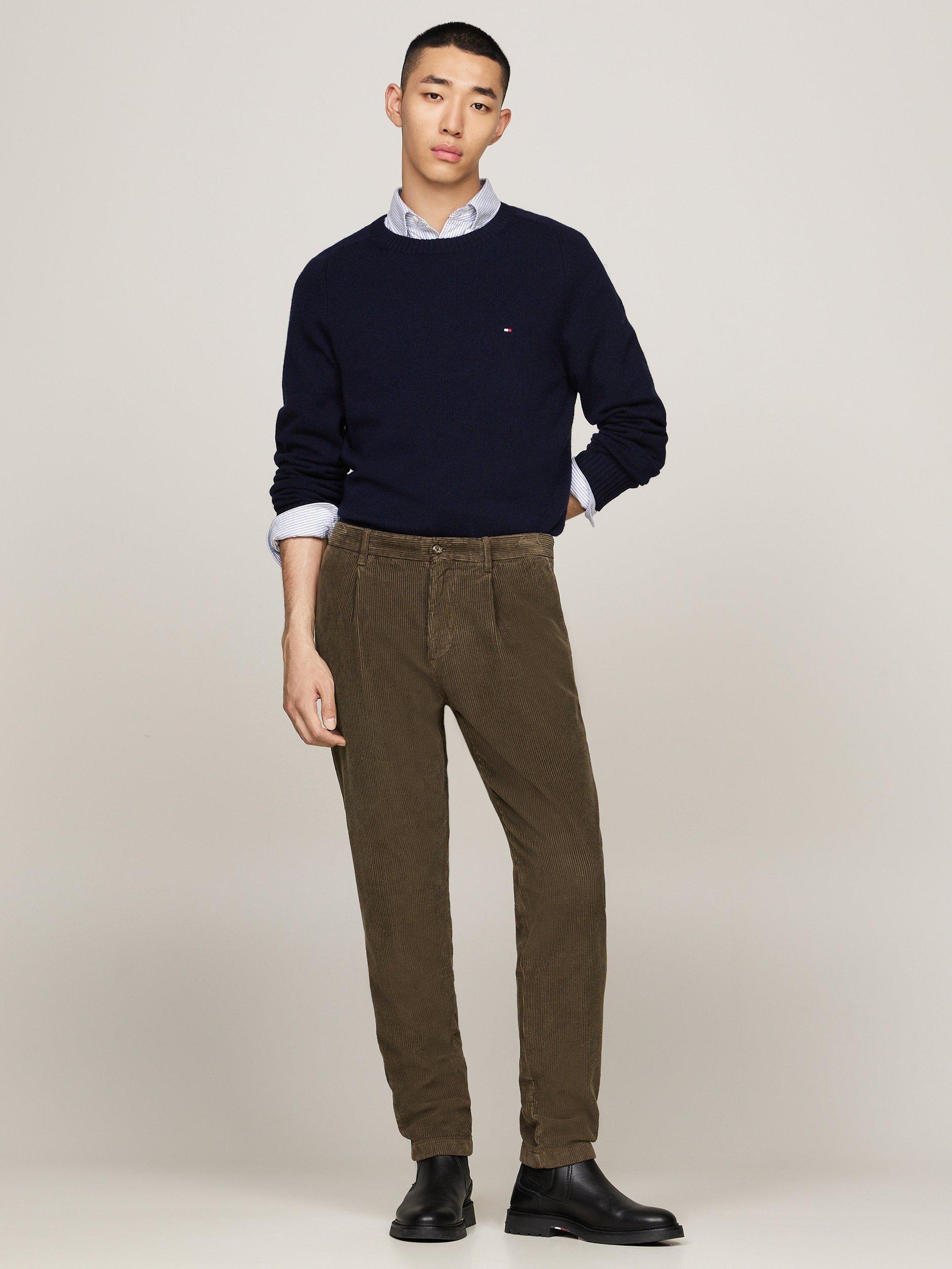 Product image 4 of 6, which shows Tommy Hilfiger Wool Crew Neck Jumper, Desert Sky, S
