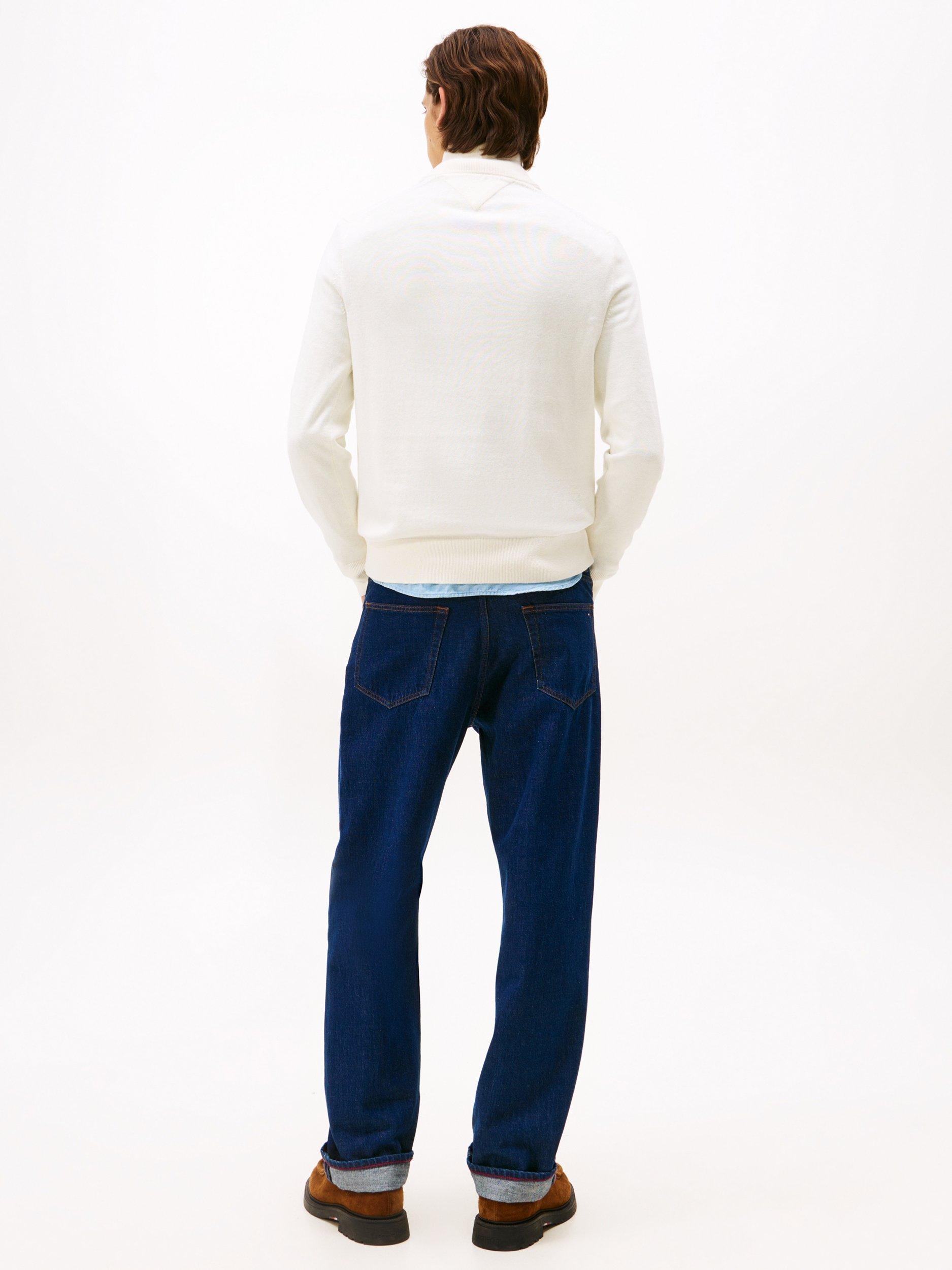 Product image 3 of 5, which shows Tommy Hilfiger Cashmere Blend Half-Zip Jumper, Ivory Petal, XS