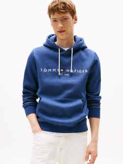 Tommy Hilfiger Fleece Drawstring Hoodie, Aegean Sea