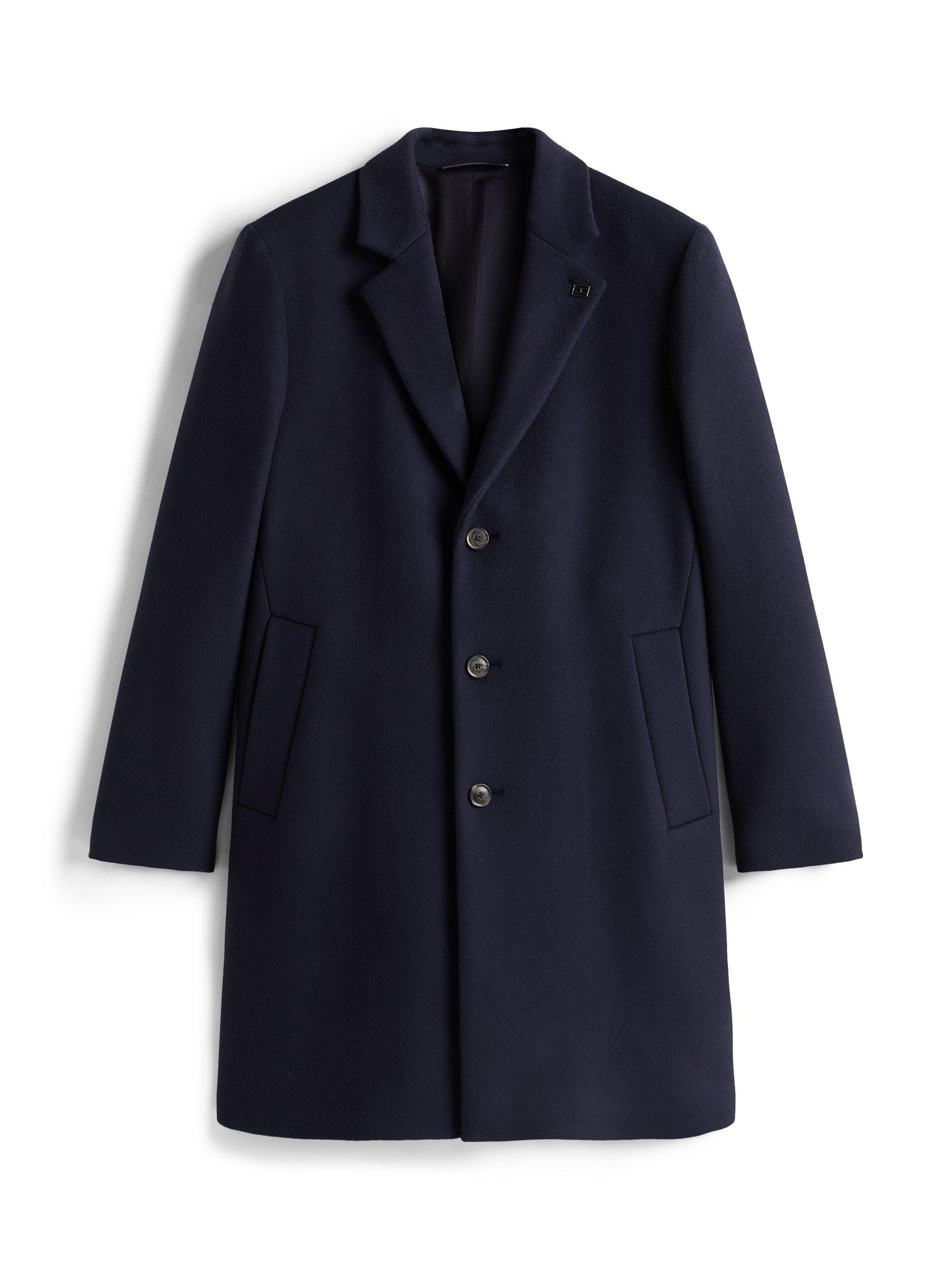 Product image 3 of 5, which shows Tommy Hilfiger Wool Blend Overcoat, Desert Sky, XXL