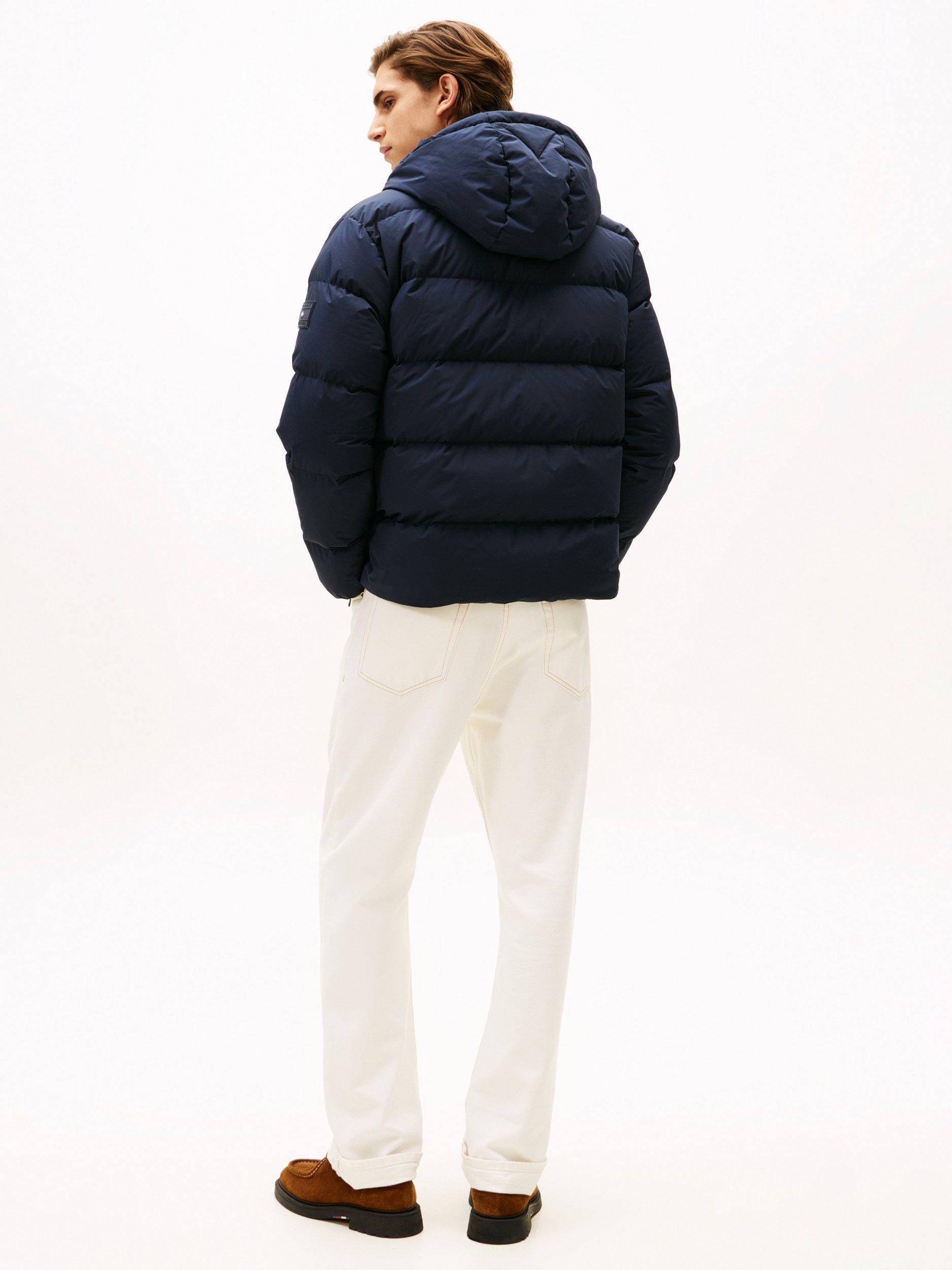 Product image 2 of 5, which shows Tommy Hilfiger Water Repellent Down Hooded Puffer Jacket, Desert Sky, XXXL