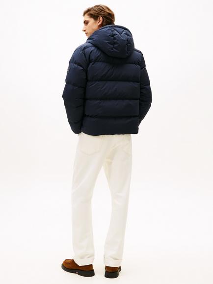 Tommy Hilfiger Water Repellent Down Hooded Puffer Jacket - view 2, Desert Sky