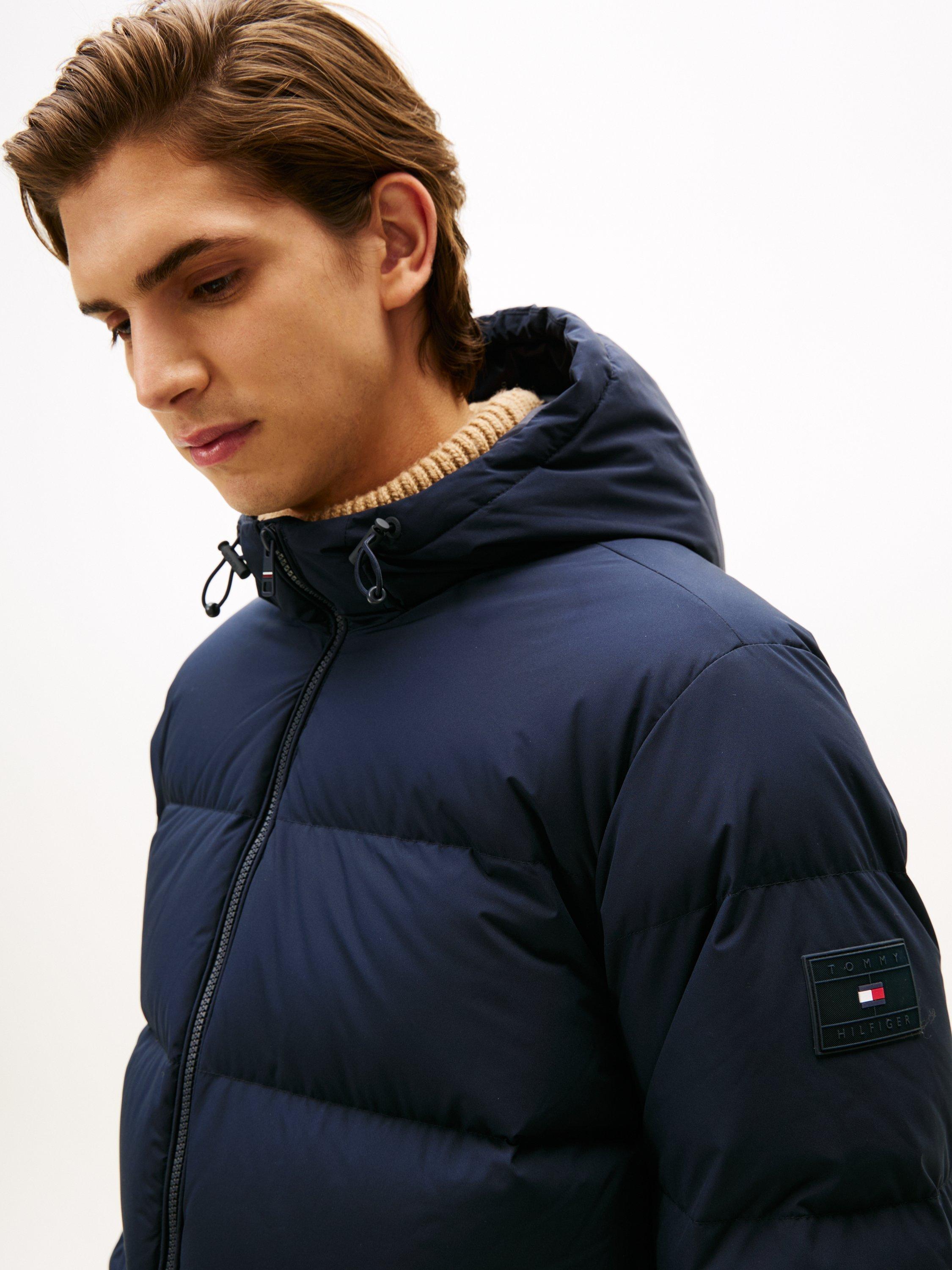 Product image 5 of 5, which shows Tommy Hilfiger Water Repellent Down Hooded Puffer Jacket, Desert Sky, XXXL