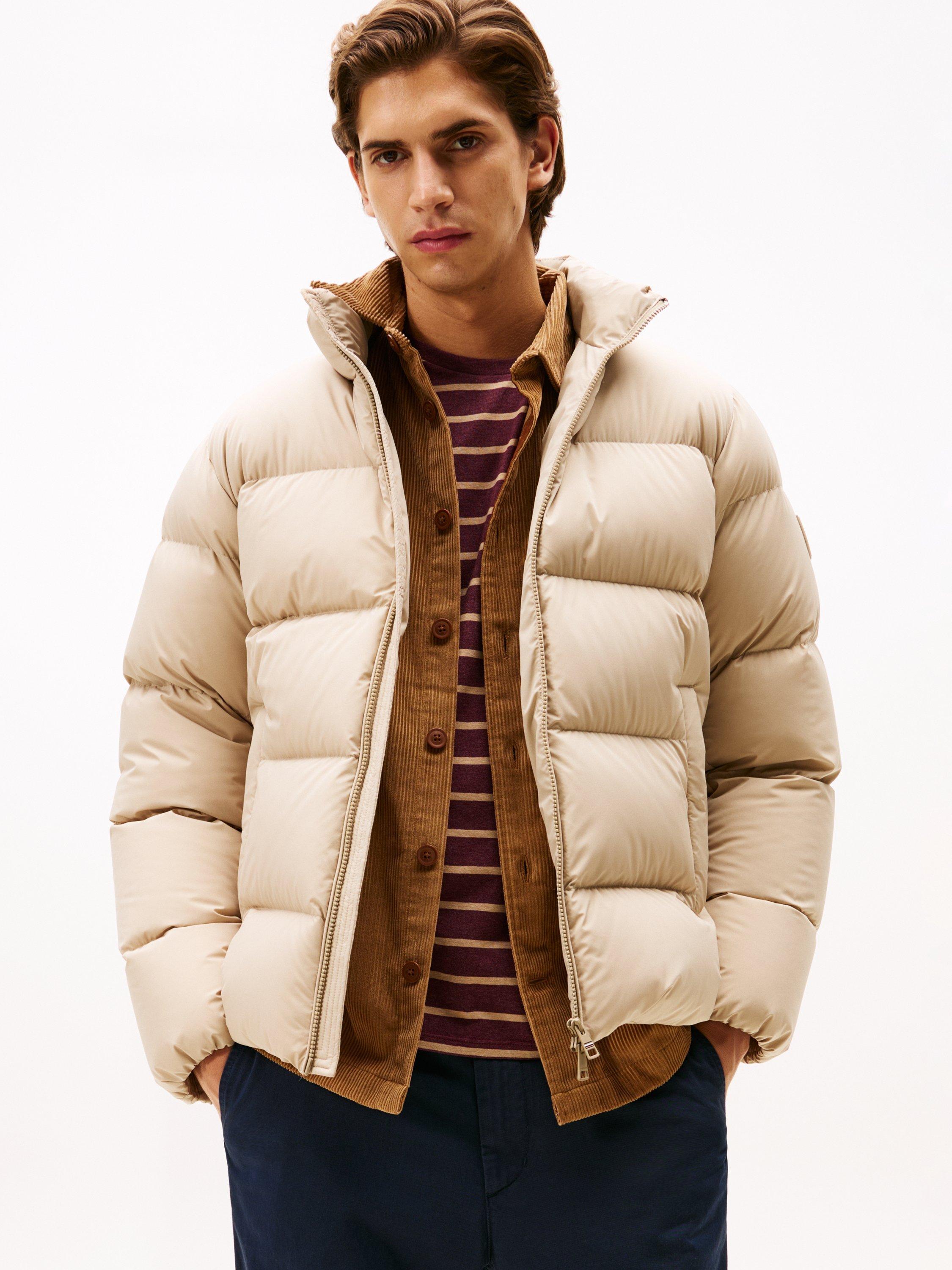 Product image 1 of 5, which shows Tommy Hilfiger Puffer Jacket, Sandalwood, XS