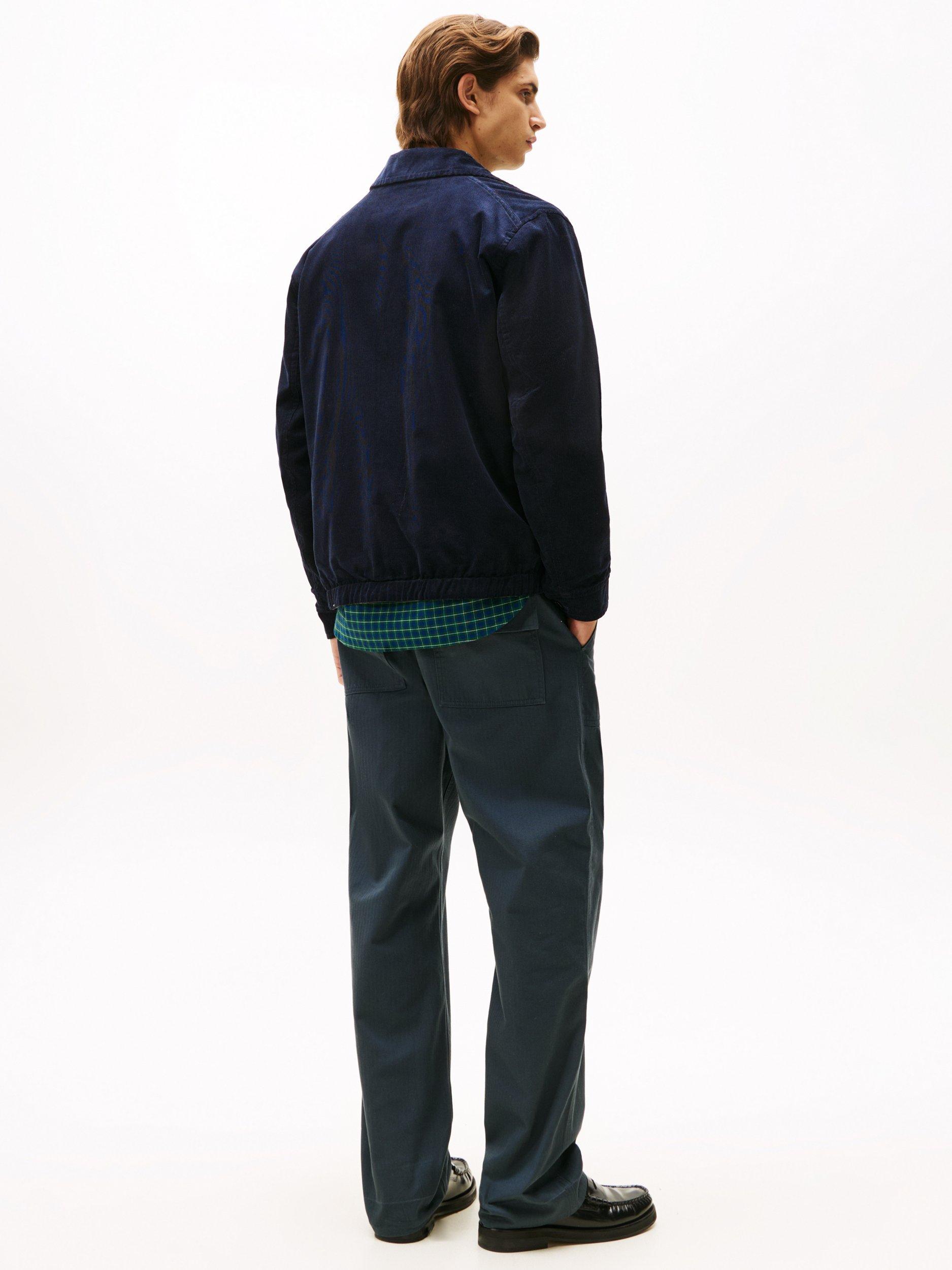 Product image 2 of 7, which shows Tommy Hilfiger Cotton Reversible Harrington Jacket, Desert Sky, S