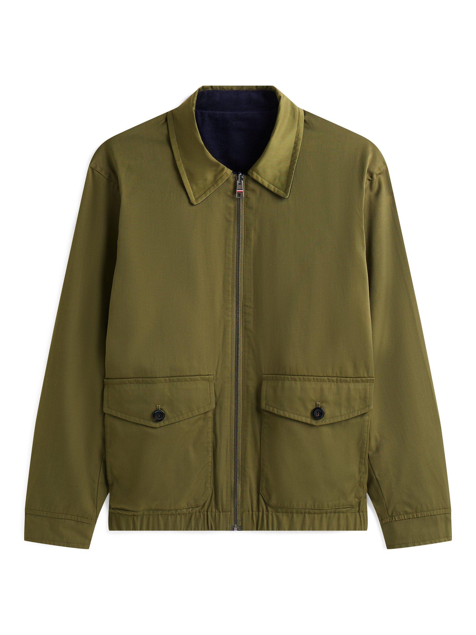 Product image 6 of 7, which shows Tommy Hilfiger Cotton Reversible Harrington Jacket, Desert Sky, S