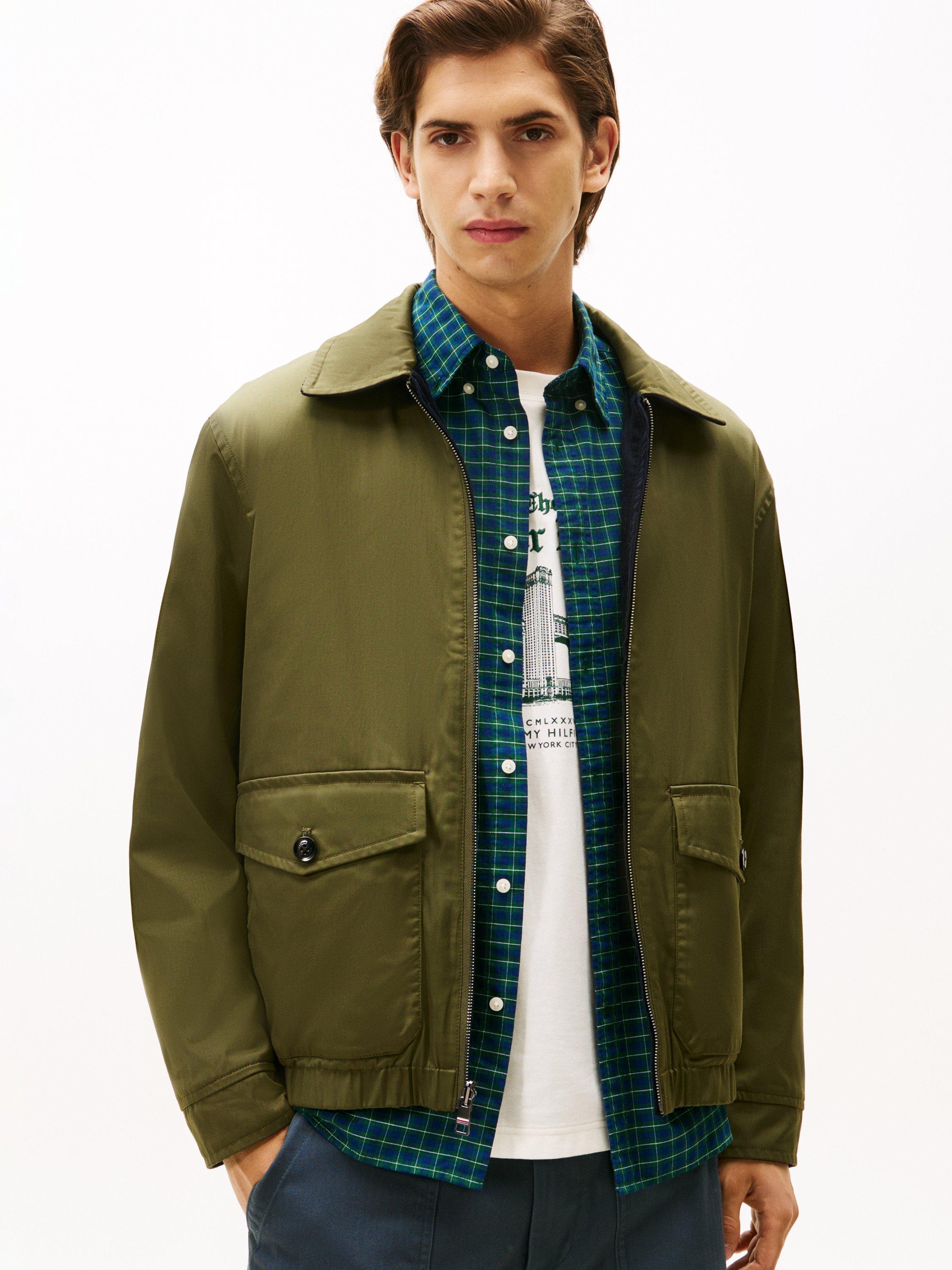 Product image 7 of 7, which shows Tommy Hilfiger Cotton Reversible Harrington Jacket, Desert Sky, S