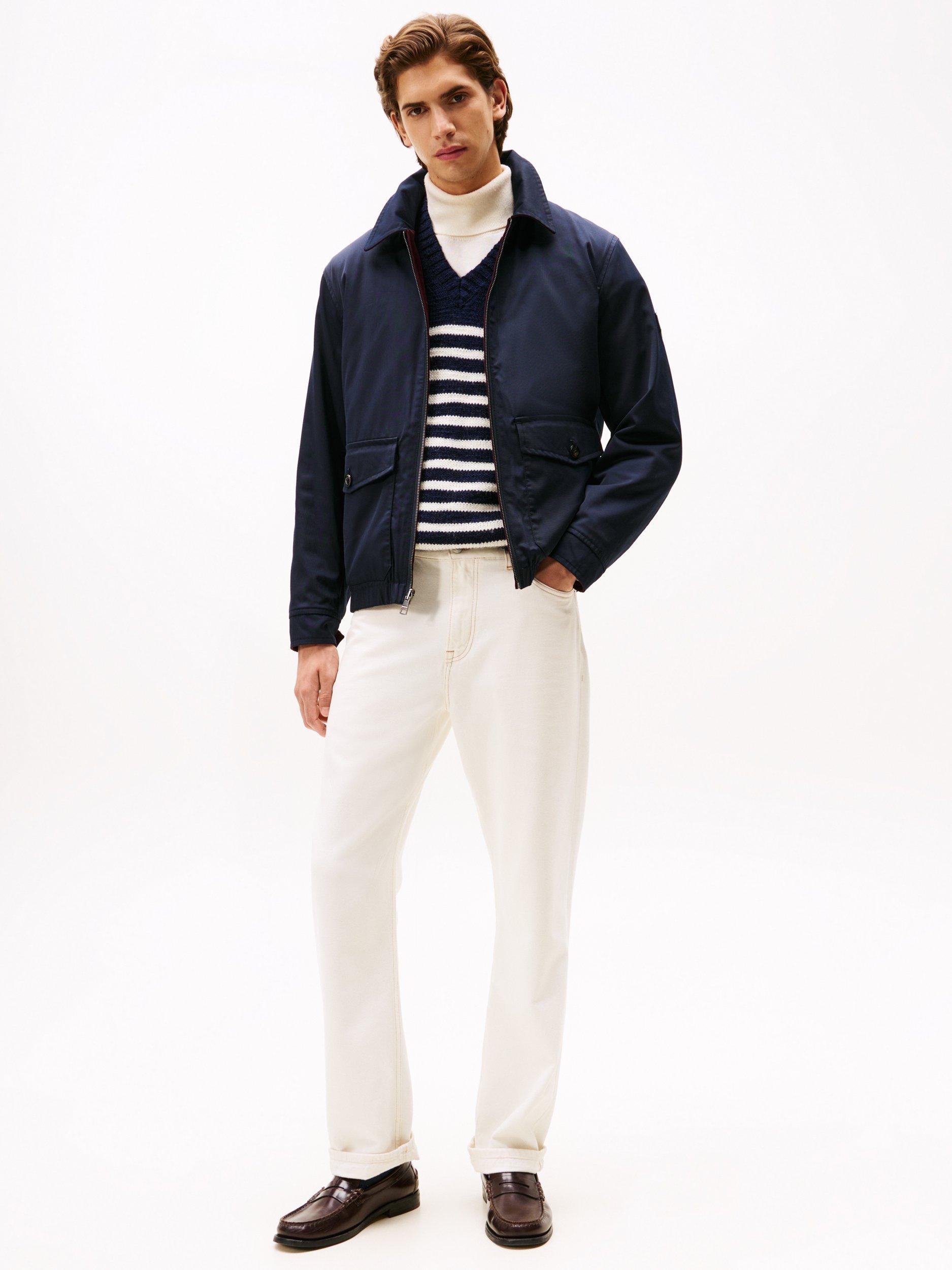 Product image 2 of 6, which shows Tommy Hilfiger Reversible Zip-Through Ivy Jacket, Deep Burgundy, L