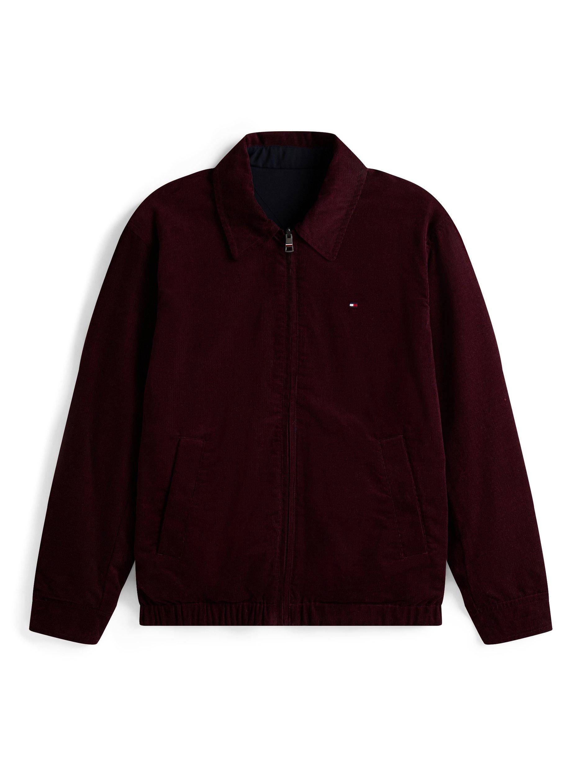 Product image 5 of 6, which shows Tommy Hilfiger Reversible Zip-Through Ivy Jacket, Deep Burgundy, L