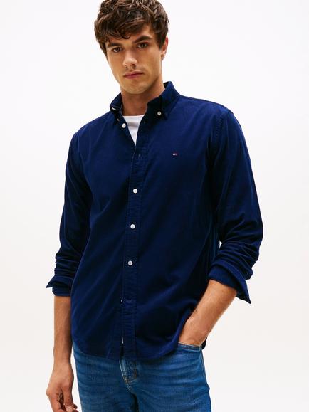 Tommy Hilfiger Cotton Regular Fit Cord Shirt, Imperial Navy