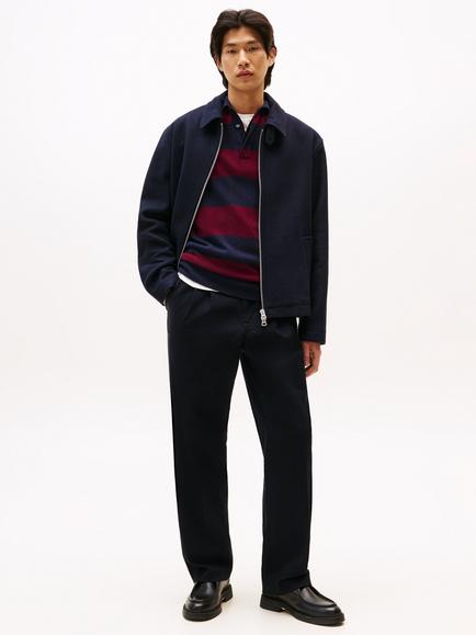 Tommy Hilfiger Straight Cotton Blend Trousers, Desert Sky