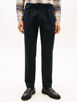 Tommy Hilfiger Harlem Cotton Blend Tapered Trousers, Desert Sky