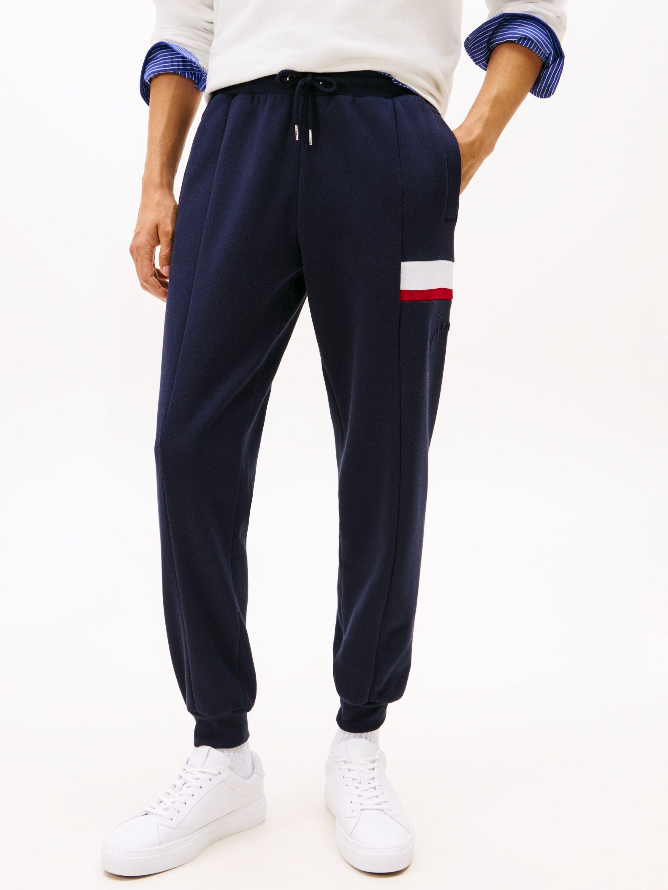 Tommy Hilfiger Cotton-Blend Flex Fleece Joggers, Desert Sky