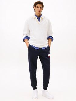 Tommy Hilfiger Cotton-Blend Flex Fleece Joggers, Desert Sky - view 2, Desert Sky