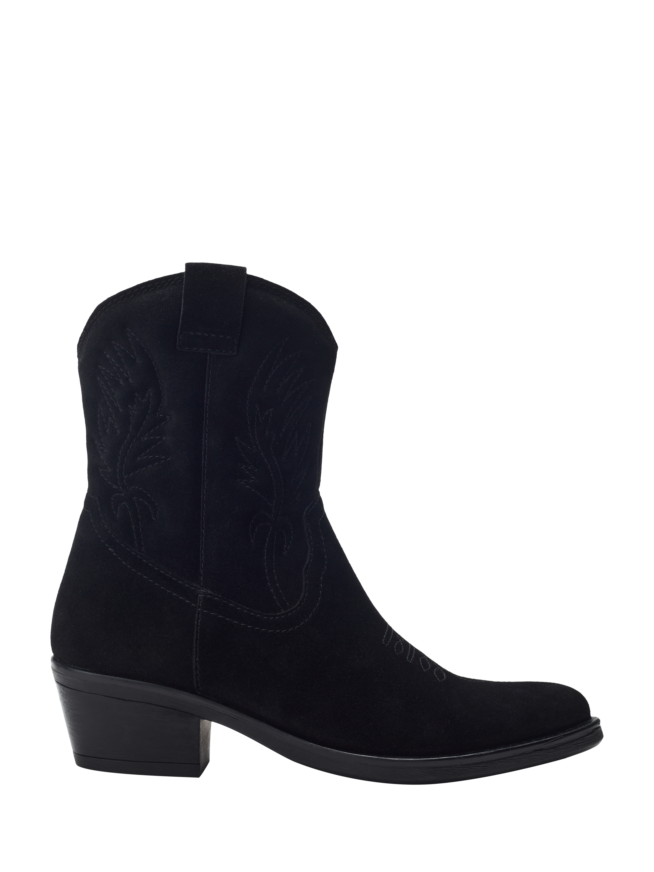 Product image 1 of 4, which shows Moda in Pelle Bletchley Western Ankle Boot, Black, 4