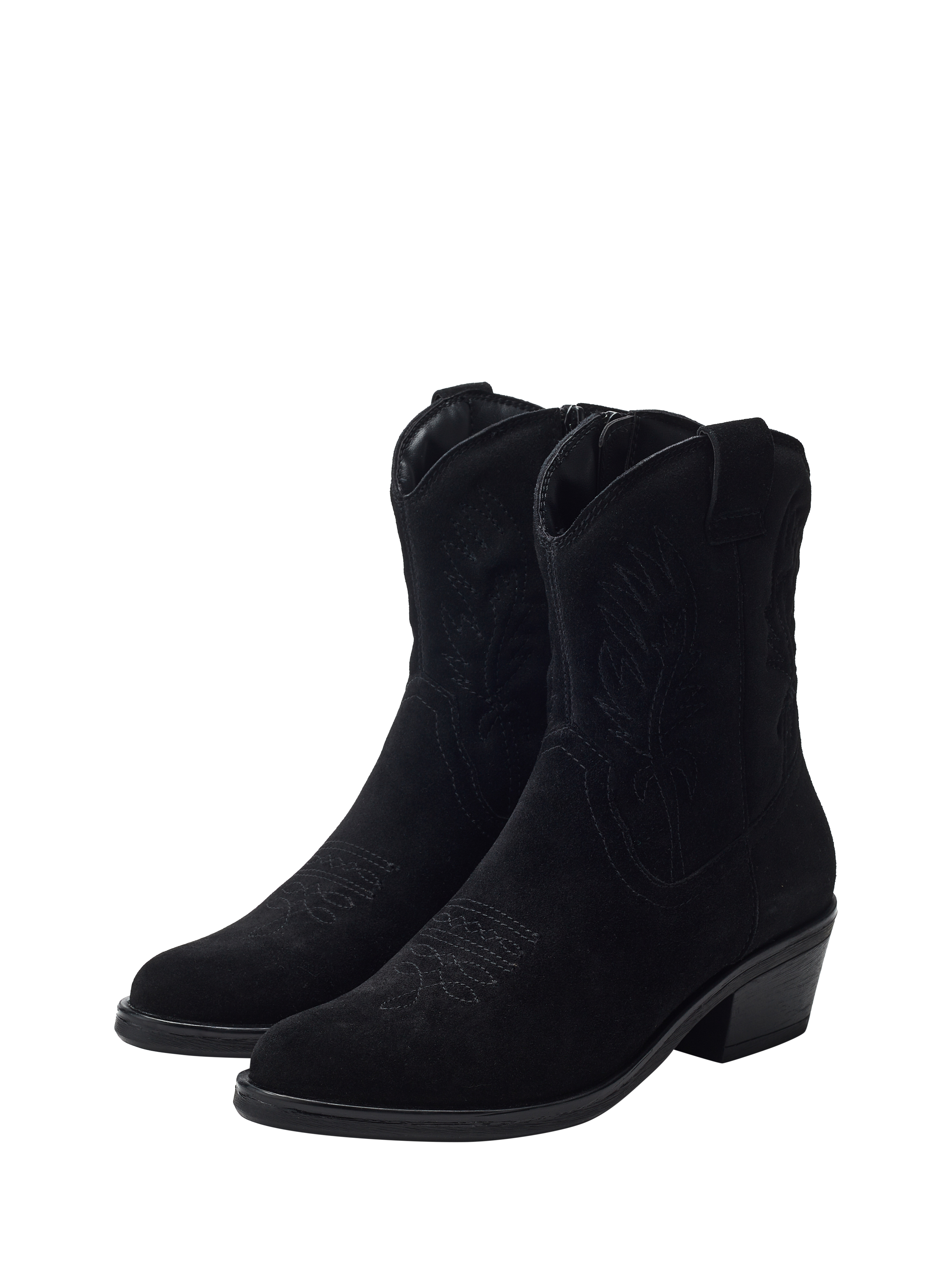 Product image 2 of 4, which shows Moda in Pelle Bletchley Western Ankle Boot, Black, 4