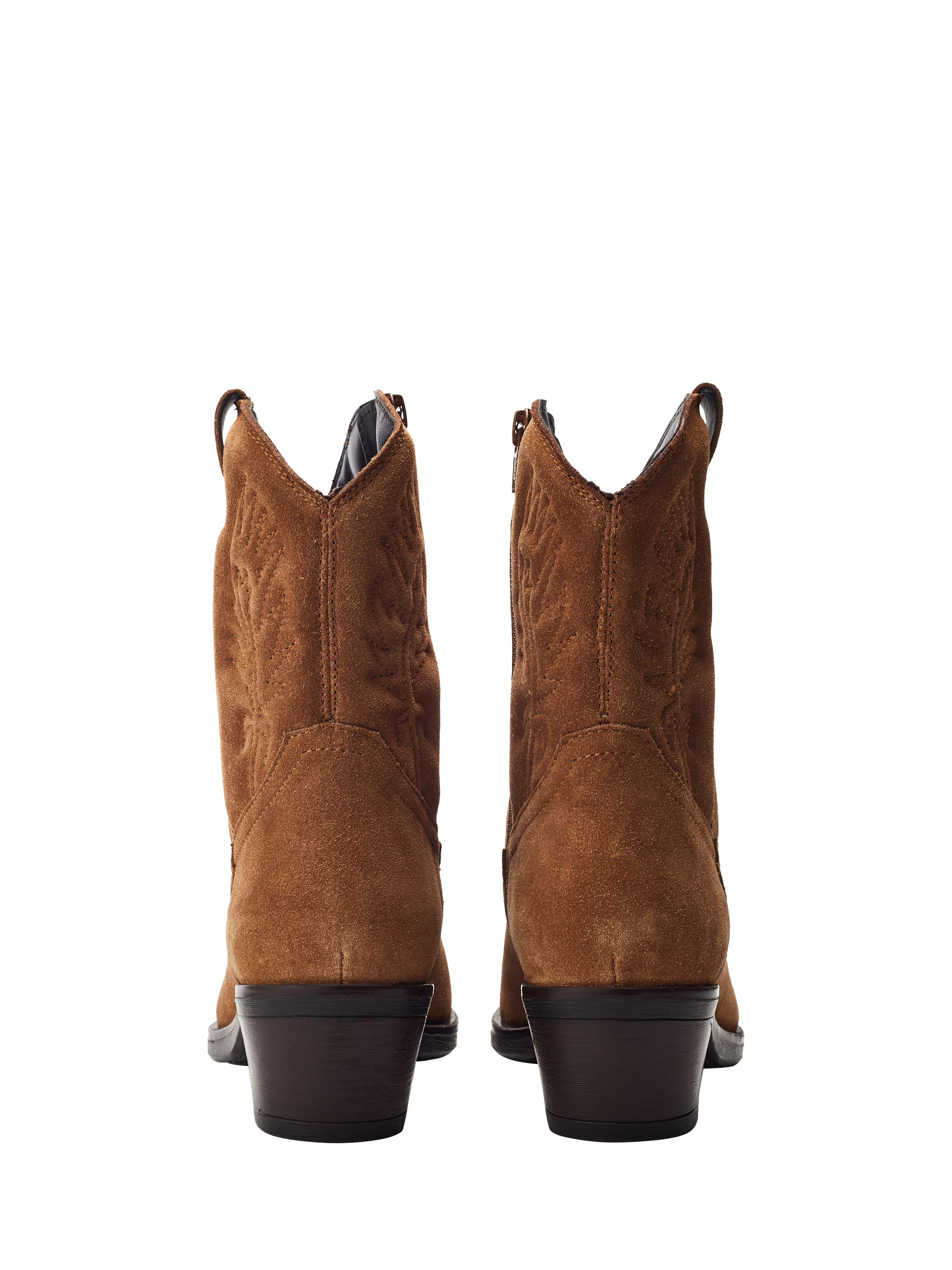 Product image 3 of 4, which shows Moda in Pelle Bletchley Western-Style Ankle Boots, Tan, 5